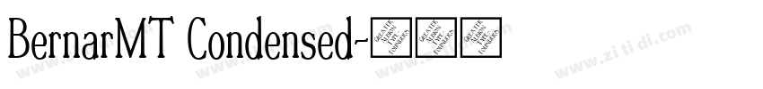 BernarMT Condensed字体转换